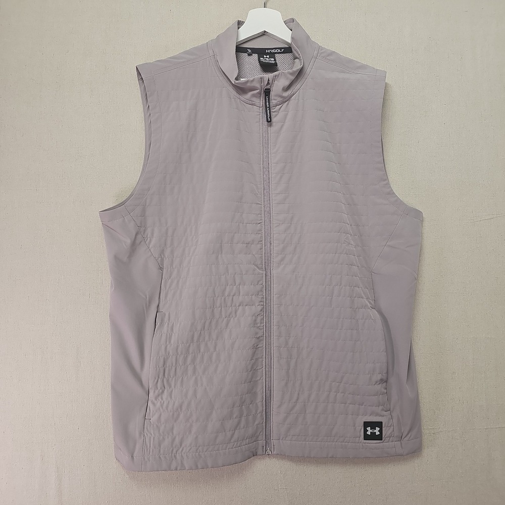 Under Armour Drive Pro Storm Mens XL Gray Lightweight Quilted Insulated Vest